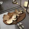 Alfombrilla de baño de mariposa más vendida, alfombrilla de pie absorbente de agua para la entrada del baño, antideslizante, resistente a la suciedad, resistente al desgaste, alfombrilla de suelo de tierra de diatomeas para uso doméstico