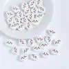 Cuentas Sueltas Cerámicas Impresas con Nube Cara Sonriente Hechas a Mano Material para DIY Pulsera Collar Accesorios con Cuentas Cuentas de Cerámica