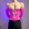 Lencería Sexy Loubey con Pedrería Strapless Uniforme Sexy Body de Malla Hueca Atractivo Tentación Talla Grande
