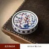 Conjunto de Chá Retrô Chinês com Desenhos de Pinheiro, Bambu e Ameixa, Inclui uma Tigela e Três Xícaras para Uso Doméstico, com uma Tigela com Tampa e Xícaras de Chá de Três Peças