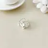Anillo Geométrico Irregular Estilo Coreano Estilo Ins, Diseño de Nicho, Anillo Abierto de Estrella Floral, Versátil para el Trabajo, Anillo para el Dedo Índice
