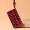 Colgante de Cinabrio, Colgante de Ábaco de Arena Dorada Púrpura, Collar de Pareja del Año Zodiacal, Suministro para Vendedores Ambulantes, Venta al por Mayor de Regalos de Joyería