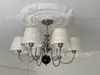 Candelabro de flecos retro americano para sala de estar, lámpara personalizada de alta gama estilo vintage francés para dormitorio y estudio