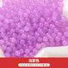 50 Piezas Vidrio Gelatina Color Sólido Imitación Jade Redondo Cuentas Sueltas Pasadores de Pelo Hechos a Mano Pulseras Collares Pendientes Materiales