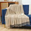 Manta pequeña de punto para oficina de verano, aire acondicionado, para sala de estar, siesta, sofá, manta de viaje de ocio con sentido avanzado