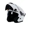 Casco Revelador Casco de Motocicleta Otoño e Invierno Cálido Casco Integral para Hombres y Mujeres Casco de Doble Visera Casco Integral Pedal para Todas las Estaciones