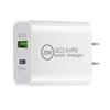 Cargador Transfronterizo Pd20W Estándar Europeo Pd+Qc3.0 Doble Puerto 20W Adecuado para Carga Rápida de Teléfonos Móviles Apple