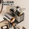Soporte para secador de pelo, Montaje en pared sin taladro para secador de pelo de baño, Soporte de pared para secador de pelo, Organizador de almacenamiento