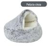 Ninho de Gato Concha Semicerrada Quente de Inverno Cama de Gato de Estimação Ninho de Cachorro Cama de Cachorro Ninho de Pelo Longo Almofada de Outono e Inverno Casa de Gato
