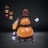 Pequeño colgante de texto para jugar con calabaza de vino pieza de mano calabaza de vino mini calabaza de vino envuelta en pulpa cuerda portátil calabaza de vino