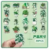 20 Piezas de Imanes de Refrigerador Magnéticos Suaves de Plantas Verdes Venta Caliente Transfronteriza Dibujos Animados Creativos Plantas Planta en Maceta Verde Pegatinas Magnéticas Impermeables DIY