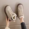 Sapatos de Algodão do Nordeste para Mulheres 2026 Inverno Estilo Quente Com Pelúcia Espessada Quentes Novos Botas Martin de Cano Alto Botas de Neve