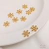 Cuentas grandes de copo de nieve de 9 mm de oro real chapado en color oro bolsa de 14 quilates, hechas a mano, para pulsera espaciadora DIY, accesorios para pulsera