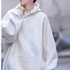 Moletom com Capuz Americano Masculino Estilo Hong Kong Masculino Primavera e Outono 2024 Nova Marca Nacional de Moda Jaqueta Casual Solta Roupas Masculinas