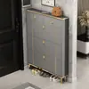 Armário de Sapatos Flip-Top de Luxo Leve para Entrada de Casa, Armário de Entrada de Grande Capacidade, Rack Simples Moderno para Armazenamento de Sapatos que Economiza Espaço