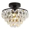 Lámpara de araña personalizada para sala de estar, Lámpara de cristal, Lámpara de araña de cristal lujosa y de alta gama para uso doméstico, Luz principal para pasillo