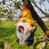Adorno de Casa para Pájaros Gnomo, Comedero para Pájaros de Anciano de Barba Blanca, Decoración para Paisajismo de Jardín Artesanía de Resina Nido para Pájaros