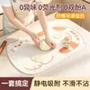 Rolo de massa de madeira maciça de faia, espessado para uso doméstico, com marcações de escala, adequado para fazer massas de pastel, assar e sovar massa, com tapete de silicone para sovar para pressionar finamente