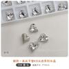 Joyería de uñas blancas de alta calidad con diamantes puntiagudos planos para K9 Crystal Flash Love Pigeon Egg, caramelo de roca en ángulo recto, diamante transparente