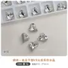 Joyería de uñas blancas de alta calidad con diamantes puntiagudos planos para K9 Crystal Flash Love Pigeon Egg, caramelo de roca en ángulo recto, diamante transparente