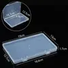 Caja Plástica PP Plana Rectangular Caja de Empaque Transparente Caja para Artículos Pequeños Tarjeta