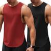 Coletes Masculinos Europeus e Americanos Amazon Transfronteiriços Verão Gola Redonda Sem Mangas Absorvente de Suor Top Camiseta Colete Esportivo Roupa Masculina