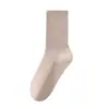 Meias de Algodão Puro para Mulheres, Novidade Primavera e Verão, Meia-Calça de Cor Sólida, Versátil e Casual, Meias Femininas Anti-Pilling, Atacado de Zhuji