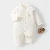 Ropa exterior para bebé sin costuras estándar Clase A, mameluco fino de algodón acolchado para bebés, modelo de otoño e invierno, 40 gramos de algodón acolchado