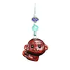 Corrente para Celular Doze Signos do Zodíaco Entalhada em Pau-Rosa Animal Guardião de Desenho Animado Animal Sândalo Casal Pingente para Mochila