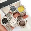 Modelo Popular Transfronteiriço Patek 5711 Ouro Rosa Nautilus Relógio Mecânico Profundamente Impermeável Relógio de Aço Inoxidável Estação Guangzhou Xizhongshang