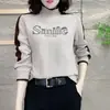 Moda 2024 Otoño e Invierno Doble Cara Terciopelo Alemán Elegante y con Estilo Rejuvenecedor Versátil Camiseta Básica de Manga Larga para Mujer