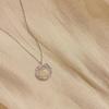 Aço Titânio Design de Nicho Opala Fecho de Segurança Colar de Diamante Feminino Doce Alta Qualidade Simples Corrente Clavícula Colar Venda por Atacado