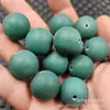 Contas Redondas de Ágata Fosca de 20mm Contas Soltas de Jade Calcedônia Verde Fosca Acessórios para Joias Pulseira Colar Contas de Jade Feitas à Mão