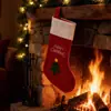 Calcetines Navideños Transfronterizos Decoraciones de Renos Navideños Regalos Calcetines de Media Caña Bordados para Pareja