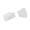 Clip de alambre tipo R de plástico de doble orificio 3.3 mm nylon tarjeta de alambre distancia entre orificios 15 mm hebilla de bloqueo de alambre