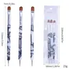 Set de pinceles para decoración de uñas en stock transfronterizo, directo de fábrica, pinceles para decoración de uñas, herramientas de silicona con cabeza redonda para decoración de uñas para manicuras de gel