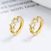 Brincos Vazados de Estrela em Prata de Lei 925 Femininos 2022 Novos Brincos de Estrela de Cinco Pontas Design Personalizado Joias para Orelha