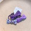 Nuevo Anillo para el Cabello Floral de Tela para Niños Cuerda para el Cabello con Lazo Rayado para Niña Banda para el Cabello de Bebé Cuerda para el Cabello Accesorios para el Cabello