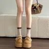 Mocasines Versátiles con Pegatina Mágica para Mujer 2026 Nuevo Otoño Retro Suela Gruesa Aumentadores de Altura Completamente Cubiertos Zapatos Birkenstock