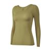 [Causa del color del cristal] Camiseta interior estilo coreano adelgazante de cuello bajo ultrafina de cuello redondo grande ropa interior térmica top adelgazante ajustado para mujer