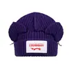 Loverboy Mismo Estilo que Wang Hedi Gorro Orejas de Cerdo Gato Tejido Gorro de Lana Coreano Nicho