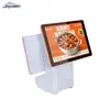 Máquina Todo en Uno Jiebao de Doble Pantalla/Pantalla Única con Impresión y Escaneo, Caja Registradora POS para Tiendas de Restaurantes