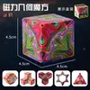 Cubo de Rubik magnético geométrico variado inteligencia tridimensional 3d red social niños rompecabezas puesto de mercado nocturno descompresión juguetes pequeños transfronterizo
