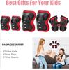 Protectores deportivos para niños, 6 piezas, para patineta, bicicleta de equilibrio, patinaje sobre ruedas, rodilleras y coderas.