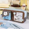 Estuche para Lápices Estilo Japonés Ins Lindo Trébol de Cuatro Hojas Temática de Mascotas, Alto Valor Estético, Diseño Único, Resistente a las Manchas, Bolsa de Papelería de Gran Capacidad