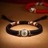 Pulsera Benmingfo Nudo Diamante Zodiaco Plata Cuerda de Mano para Hombres y Mujeres Cuentas Haoyun Cuerda Roja Benmingnian para Hombres y Mujeres