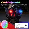 Luz de Flash Nueva para Coche y Motocicleta, Luz Táctil Multifunción, Luz de Advertencia RGB Colorida, Luz Trasera Táctil, Luz de Avión