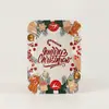 Nuevos Platos Cuadrados de Cena de Santa Claus para Fiestas Navideñas, Celebraciones Festivas y Decoraciones de Eventos