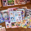 Libro de Pegatinas Recortables Dream Echo Estilo Vintage Japonés Material Versátil DIY Cuaderno Trasera de Teléfono Pegatinas para Tarjetas Pegatinas Lindas