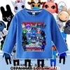 Nova camiseta infantil de manga comprida do jogo Roblox Animal Hospital, top moderno